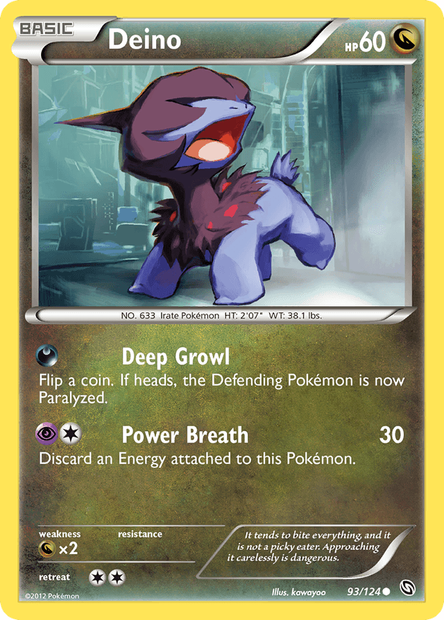 Carta Deino 93/124 do set Dragons Exalted — Pokémon TCG | Bynx