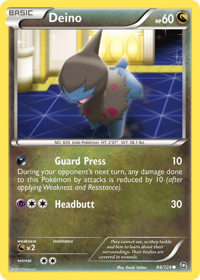 Carta Deino 94/124 do set Dragons Exalted — Pokémon TCG | Bynx