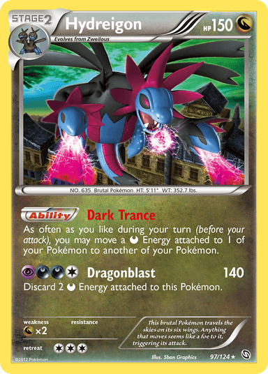 Carta Hydreigon 97/124 do set Dragons Exalted — Pokémon TCG | Bynx