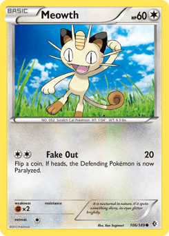 Meowth 106/149 — Fronteiras Cruzadas