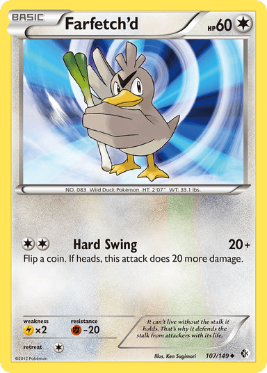 Carta Farfetch'd 107/149 do set Boundaries Crossed — Pokémon TCG | Bynx