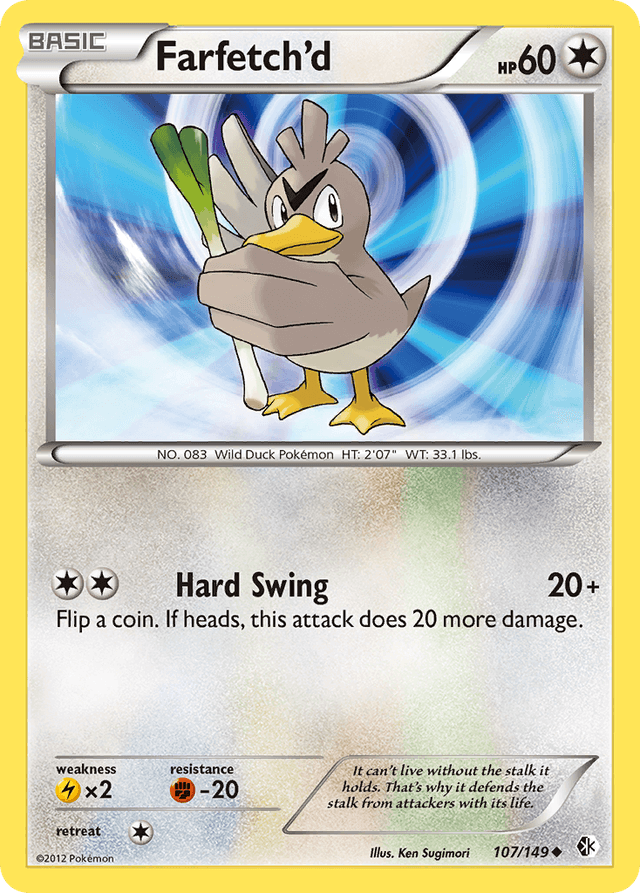Carta Farfetch'd 107/149 do set Boundaries Crossed — Pokémon TCG | Bynx