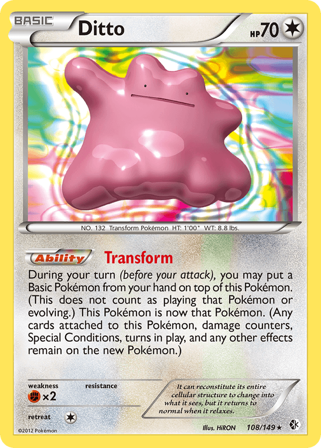 Carta Ditto 108/149 do set Boundaries Crossed — Pokémon TCG | Bynx