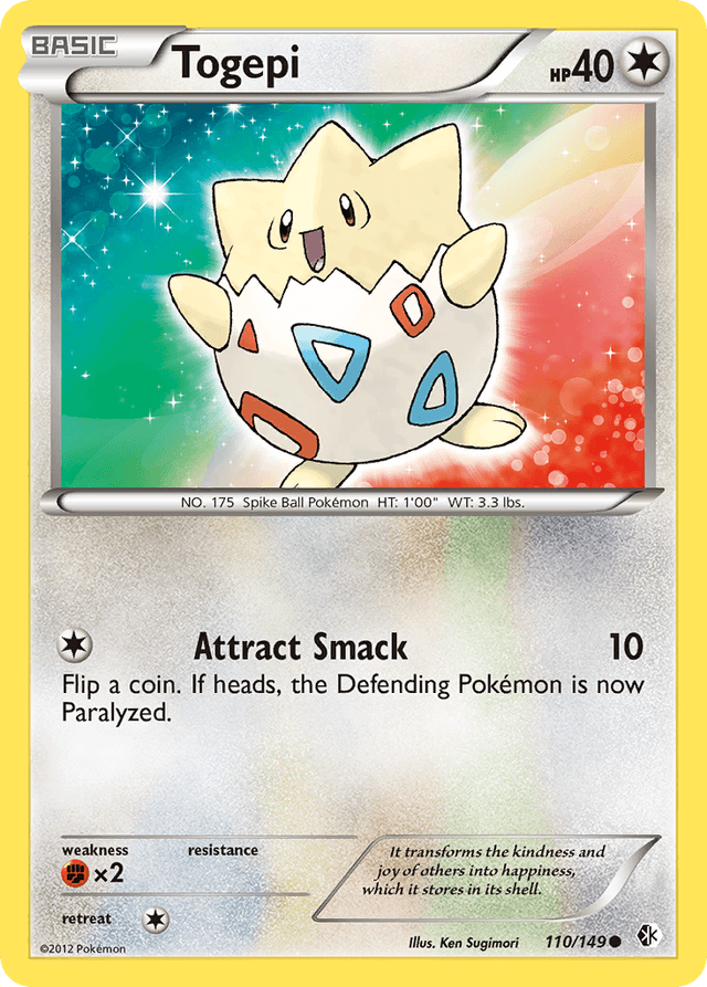 Carta Togepi 110/149 do set Boundaries Crossed — Pokémon TCG | Bynx