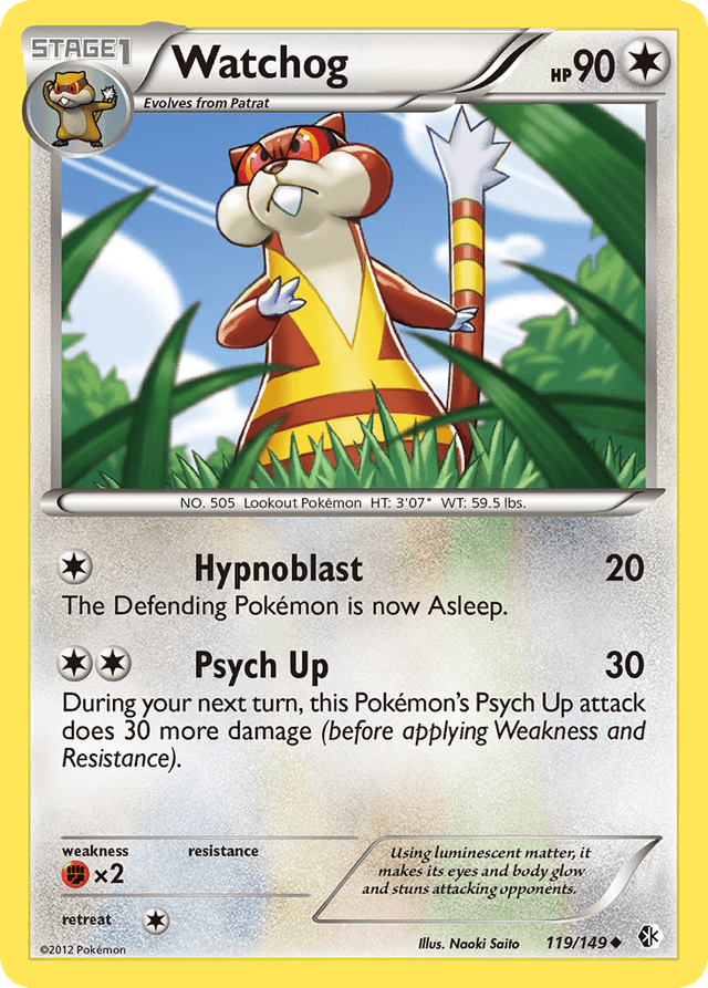 Carta Watchog 119/149 do set Boundaries Crossed — Pokémon TCG | Bynx