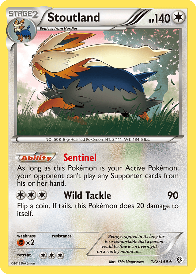 Carta Stoutland 122/149 do set Boundaries Crossed — Pokémon TCG | Bynx