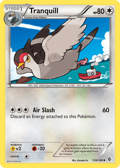 Carta Tranquill 124/149 do set Boundaries Crossed — Pokémon TCG | Bynx