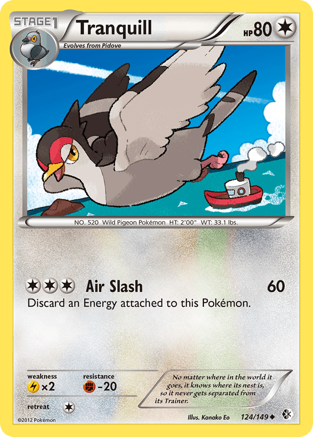 Carta Tranquill 124/149 do set Boundaries Crossed — Pokémon TCG | Bynx