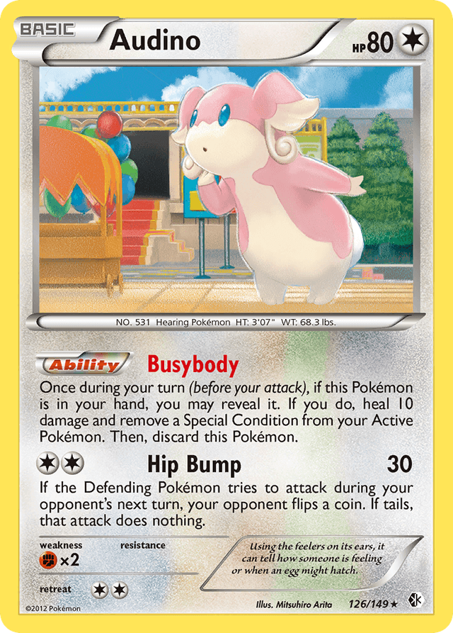 Carta Audino 126/149 do set Boundaries Crossed — Pokémon TCG | Bynx