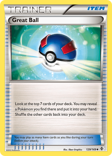 Carta Great Ball 129/149 do set Boundaries Crossed — Pokémon TCG | Bynx