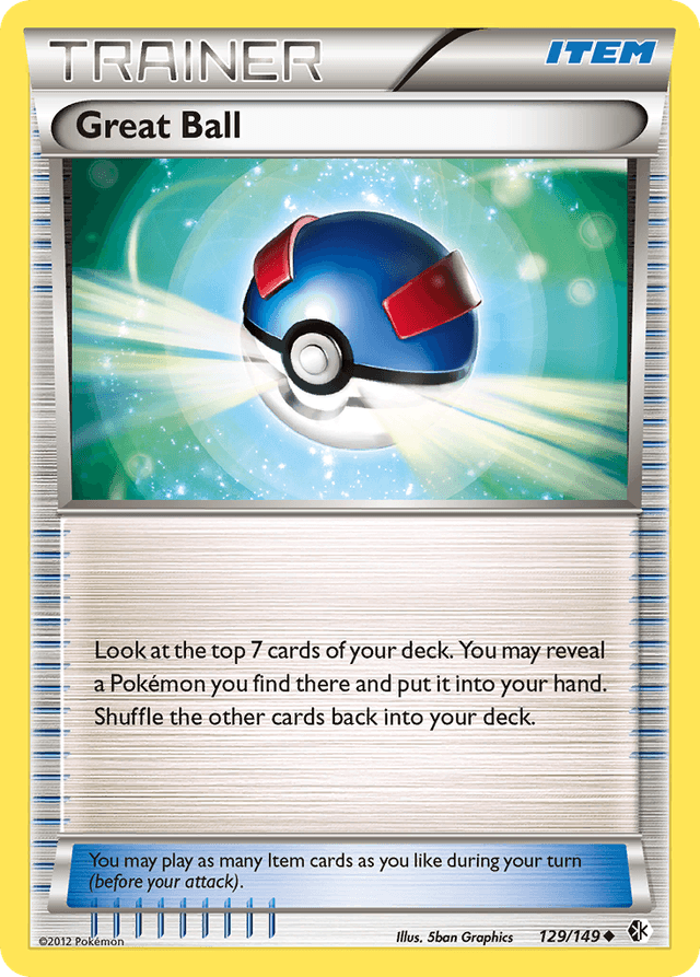 Carta Great Ball 129/149 do set Boundaries Crossed — Pokémon TCG | Bynx