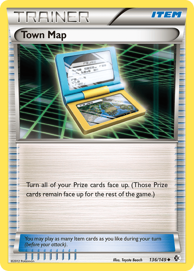 Carta Town Map 136/149 do set Boundaries Crossed — Pokémon TCG | Bynx