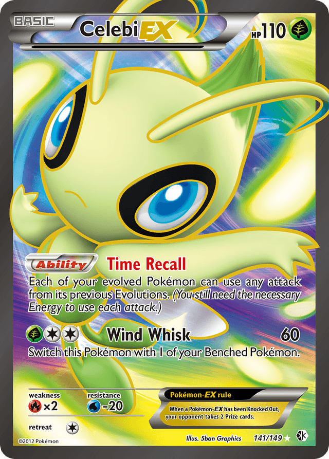 Carta Celebi-EX 141/149 do set Boundaries Crossed — Pokémon TCG | Bynx