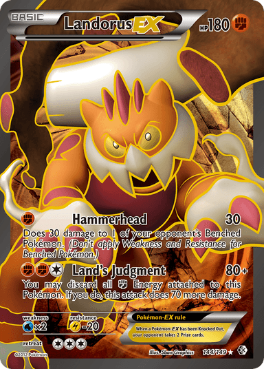 Carta Landorus-EX 144/149 do set Boundaries Crossed — Pokémon TCG | Bynx