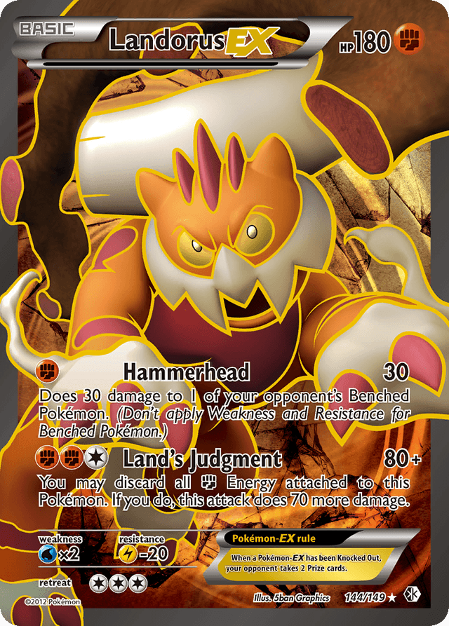 Carta Landorus-EX 144/149 do set Boundaries Crossed — Pokémon TCG | Bynx