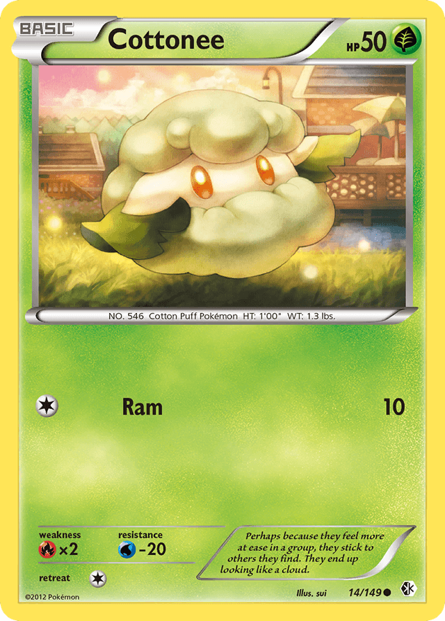 Carta Cottonee 14/149 do set Boundaries Crossed — Pokémon TCG | Bynx
