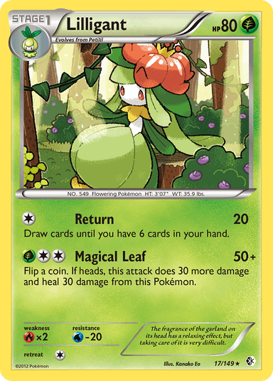 Carta Lilligant 17/149 do set Boundaries Crossed — Pokémon TCG | Bynx