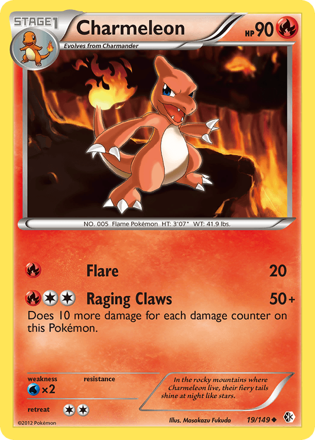 Carta Charmeleon 19/149 do set Boundaries Crossed — Pokémon TCG | Bynx
