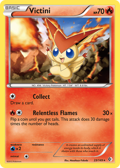 Carta Victini 23/149 do set Boundaries Crossed — Pokémon TCG | Bynx
