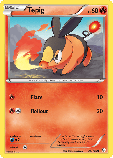 Carta Tepig 24/149 do set Boundaries Crossed — Pokémon TCG | Bynx