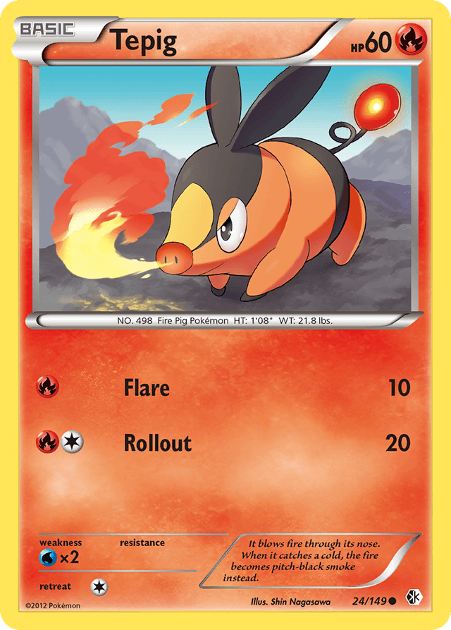 Carta Tepig 24/149 do set Boundaries Crossed — Pokémon TCG | Bynx