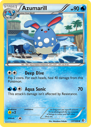 Carta Azumarill 37/149 do set Boundaries Crossed — Pokémon TCG | Bynx