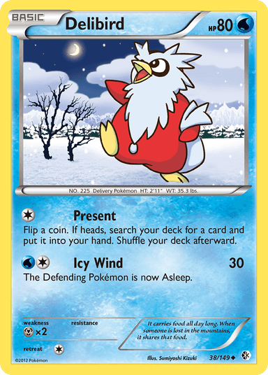 Carta Delibird 38/149 do set Boundaries Crossed — Pokémon TCG | Bynx