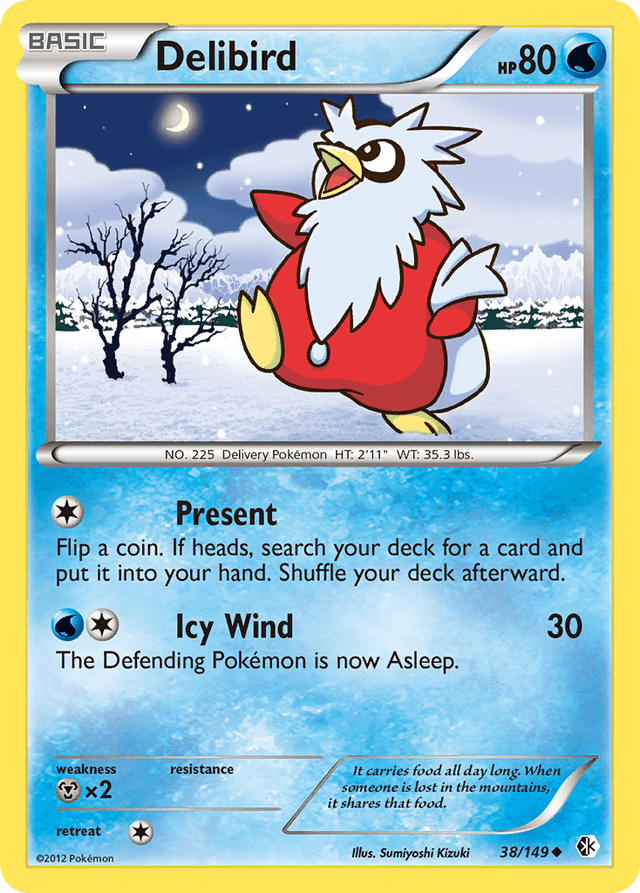 Carta Delibird 38/149 do set Boundaries Crossed — Pokémon TCG | Bynx