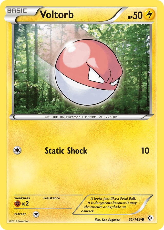 Carta Voltorb 51/149 do set Boundaries Crossed — Pokémon TCG | Bynx