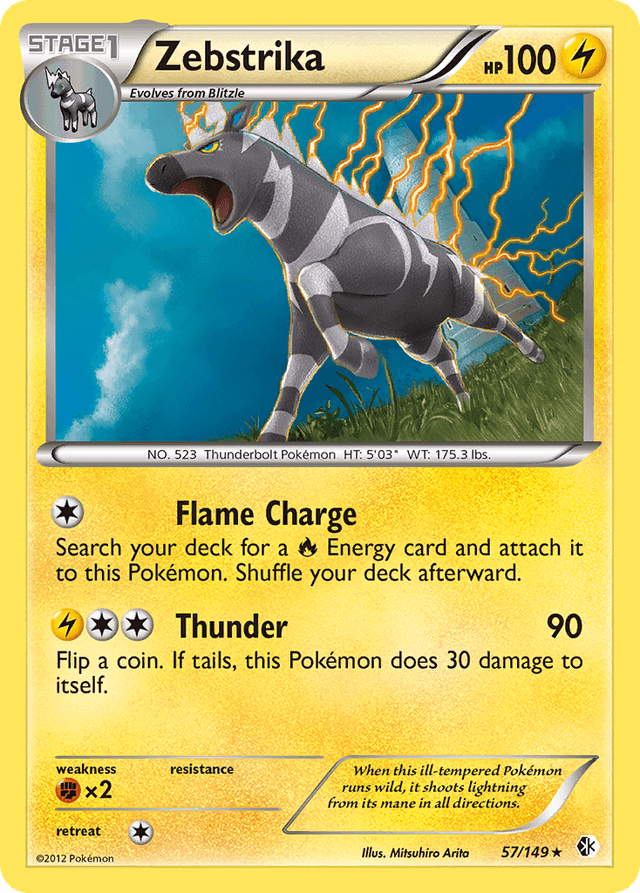 Carta Zebstrika 57/149 do set Boundaries Crossed — Pokémon TCG | Bynx