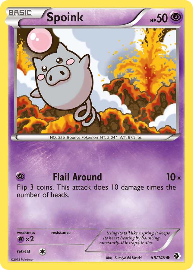 Carta Spoink 59/149 do set Boundaries Crossed — Pokémon TCG | Bynx