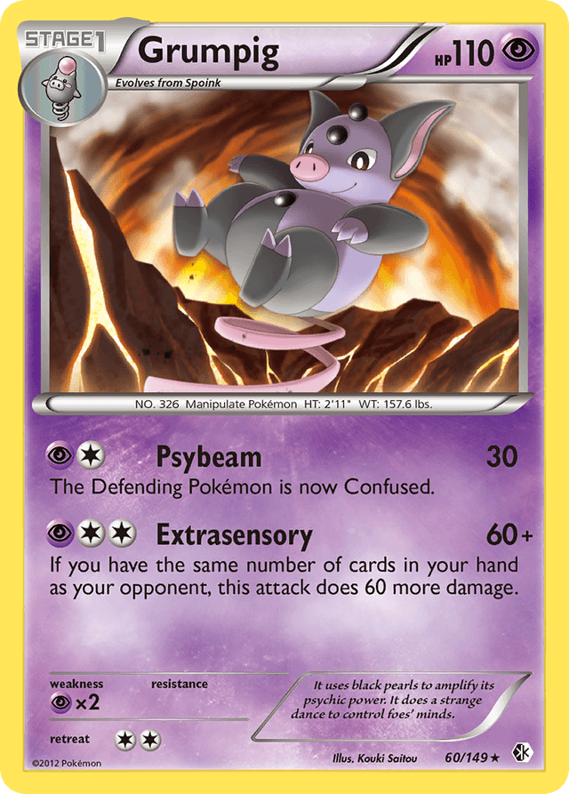 Carta Grumpig 60/149 do set Boundaries Crossed — Pokémon TCG | Bynx