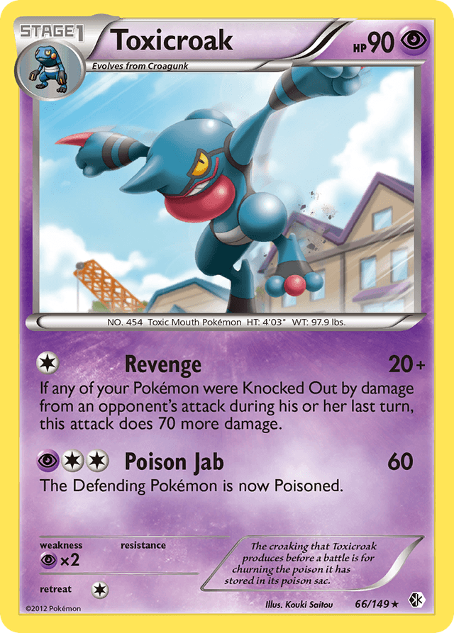 Carta Toxicroak 66/149 do set Boundaries Crossed — Pokémon TCG | Bynx