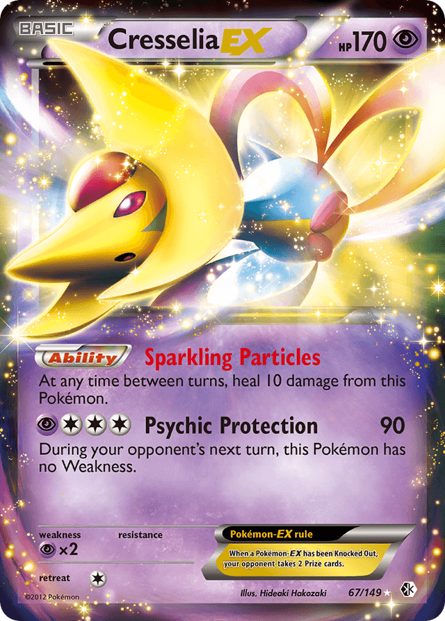Carta Cresselia-EX 67/149 do set Boundaries Crossed — Pokémon TCG | Bynx