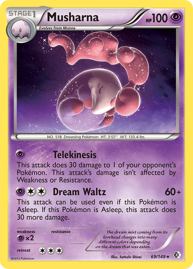 Carta Musharna 69/149 do set Boundaries Crossed — Pokémon TCG | Bynx