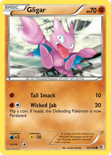 Carta Gligar 80/149 do set Boundaries Crossed — Pokémon TCG | Bynx