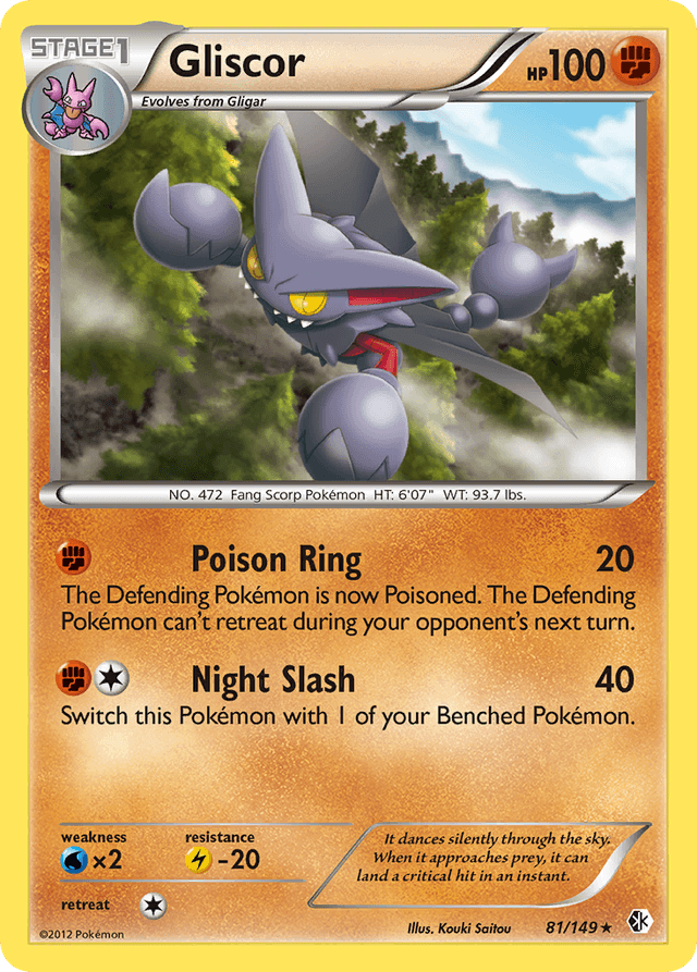 Carta Gliscor 81/149 do set Boundaries Crossed — Pokémon TCG | Bynx
