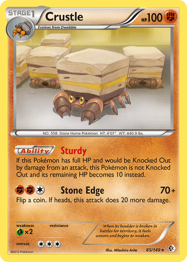 Carta Crustle 85/149 do set Boundaries Crossed — Pokémon TCG | Bynx