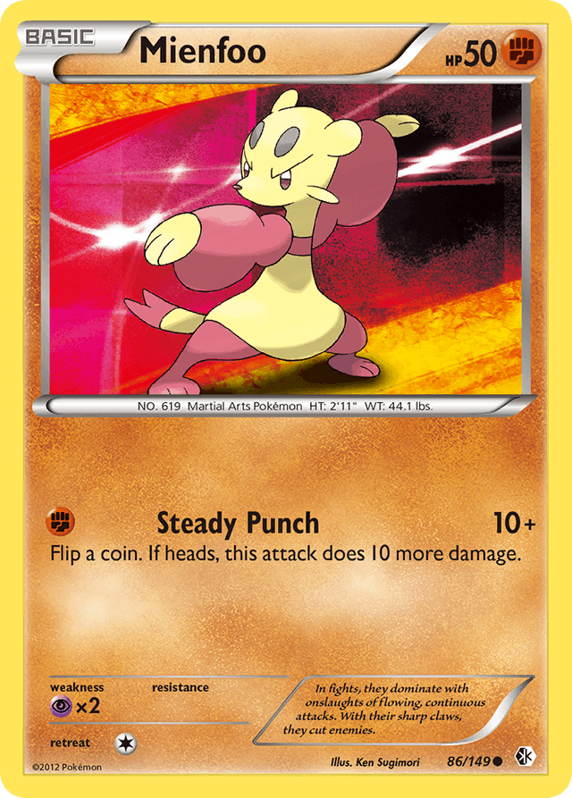 Carta Mienfoo 86/149 do set Boundaries Crossed — Pokémon TCG | Bynx