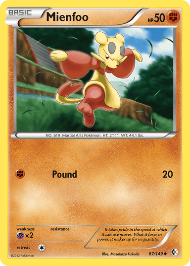 Carta Mienfoo 87/149 do set Boundaries Crossed — Pokémon TCG | Bynx