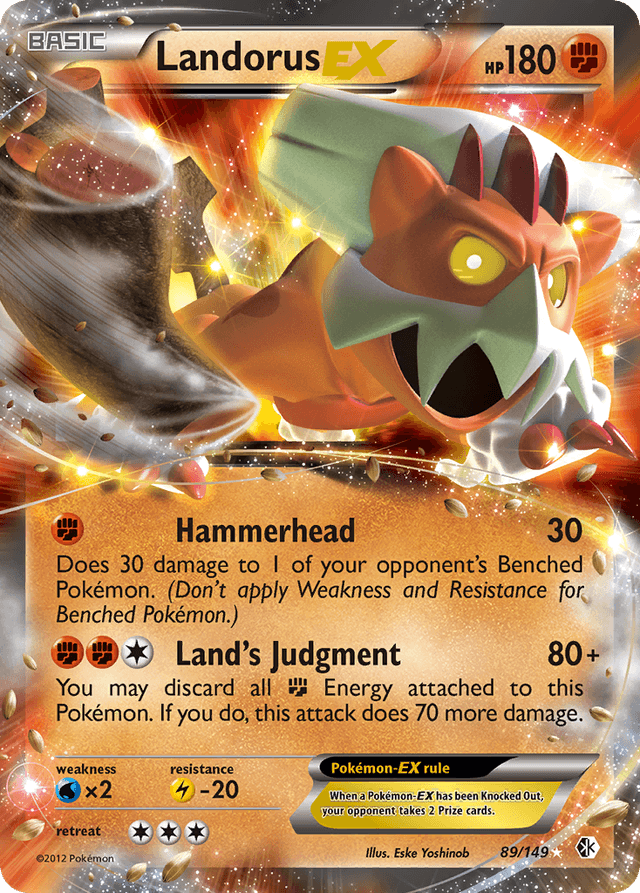 Carta Landorus-EX 89/149 do set Boundaries Crossed — Pokémon TCG | Bynx