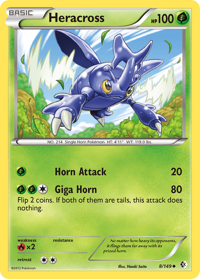 Carta Heracross 8/149 do set Boundaries Crossed — Pokémon TCG | Bynx