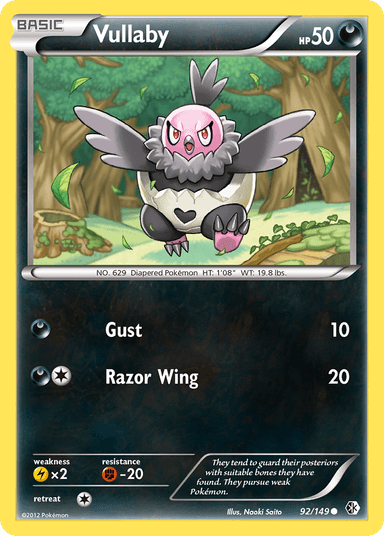 Carta Vullaby 92/149 do set Boundaries Crossed — Pokémon TCG | Bynx