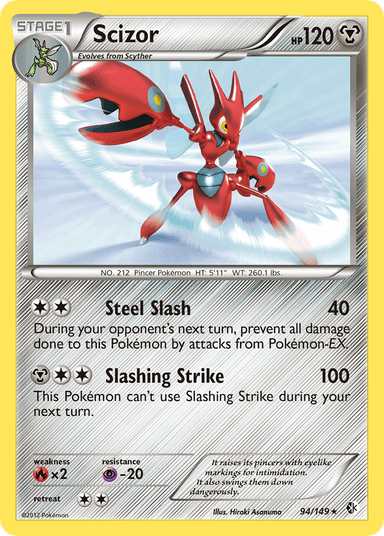 Carta Scizor 94/149 do set Boundaries Crossed — Pokémon TCG | Bynx