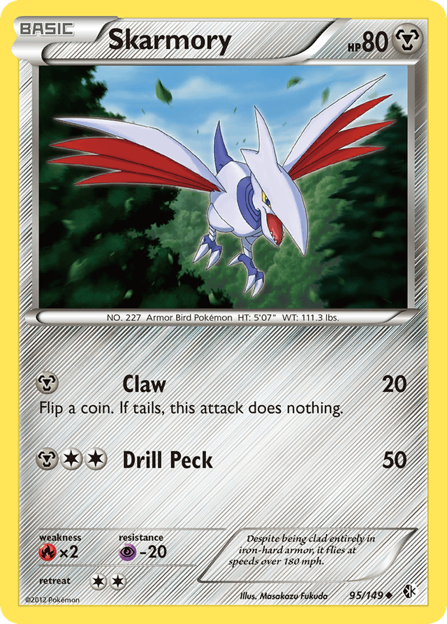 Carta Skarmory 95/149 do set Boundaries Crossed — Pokémon TCG | Bynx
