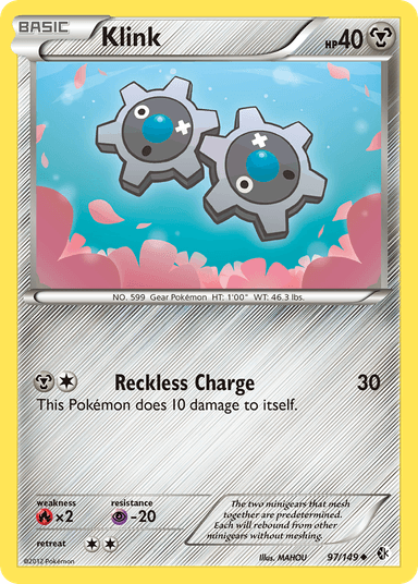 Carta Klink 97/149 do set Boundaries Crossed — Pokémon TCG | Bynx