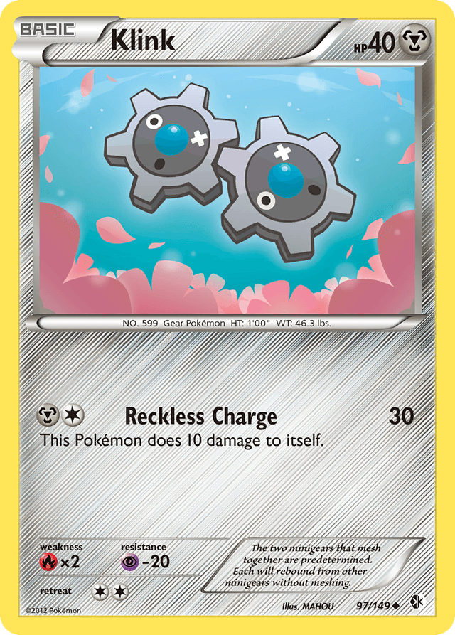 Carta Klink 97/149 do set Boundaries Crossed — Pokémon TCG | Bynx