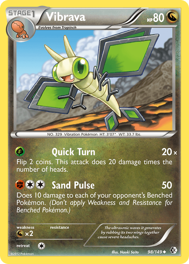 Carta Vibrava 98/149 do set Boundaries Crossed — Pokémon TCG | Bynx