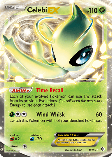 Carta Celebi-EX 9/149 do set Boundaries Crossed — Pokémon TCG | Bynx