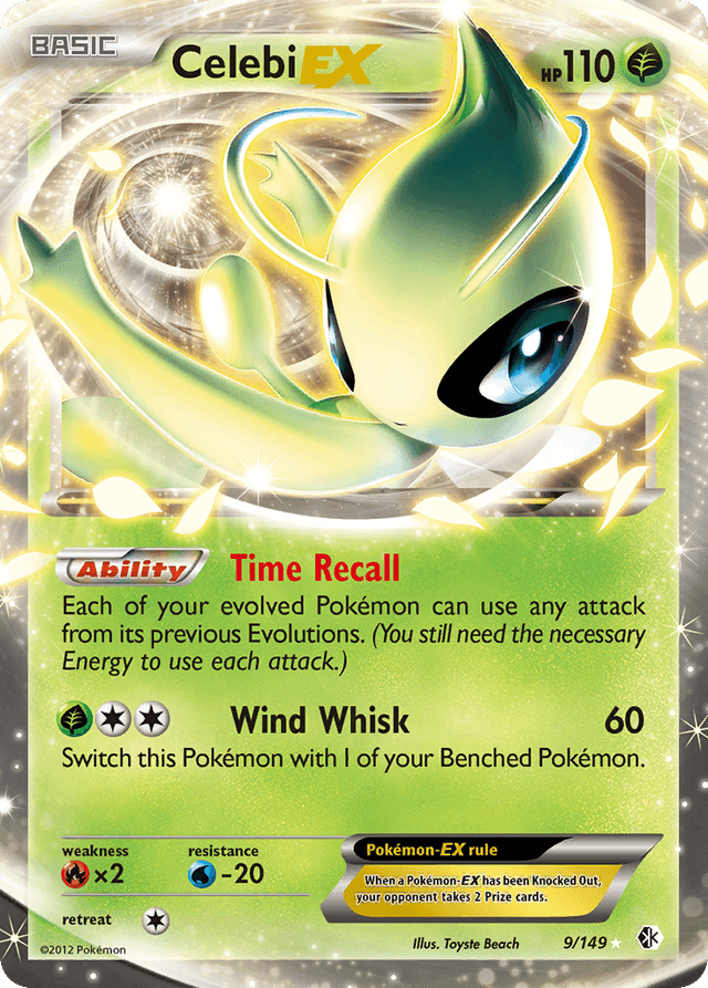 Carta Celebi-EX 9/149 do set Boundaries Crossed — Pokémon TCG | Bynx